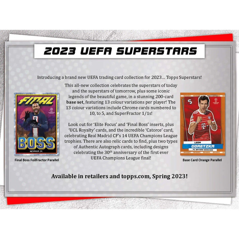 2022-23 Topps UEFA Superstars Soccer Display Box