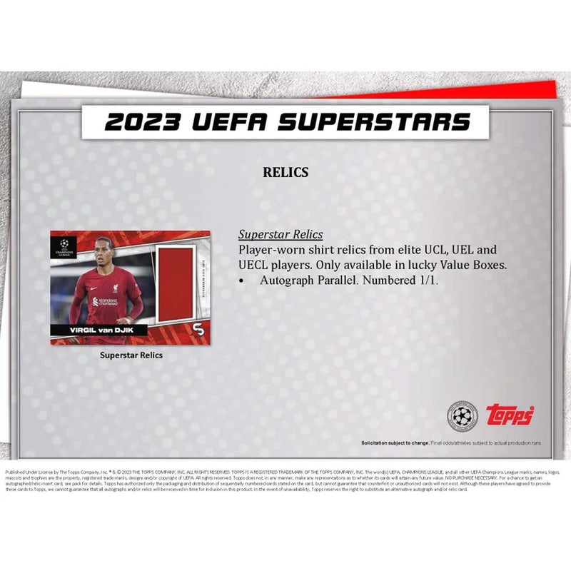 2022-23 Topps UEFA Superstars Soccer Value Box