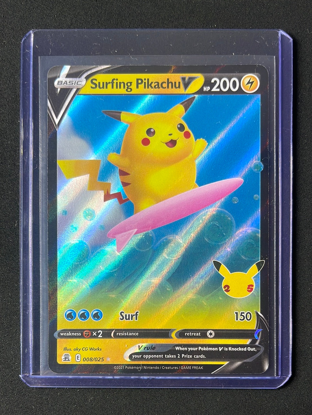 Pokemon TCG Celebrations Surfing Pikachu 8/25 Pokemon TCG Celebrations Surfing Pikachu 8/25