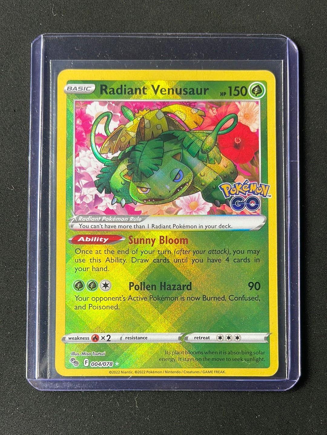 Pokemon TCG Pokemon GO Radiant Venusaur 004/078 Pokemon TCG Pokemon GO Radiant Venusaur 004/078