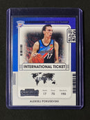 2021-22 Panini Contenders Aleksej Pokusevski International Ticket