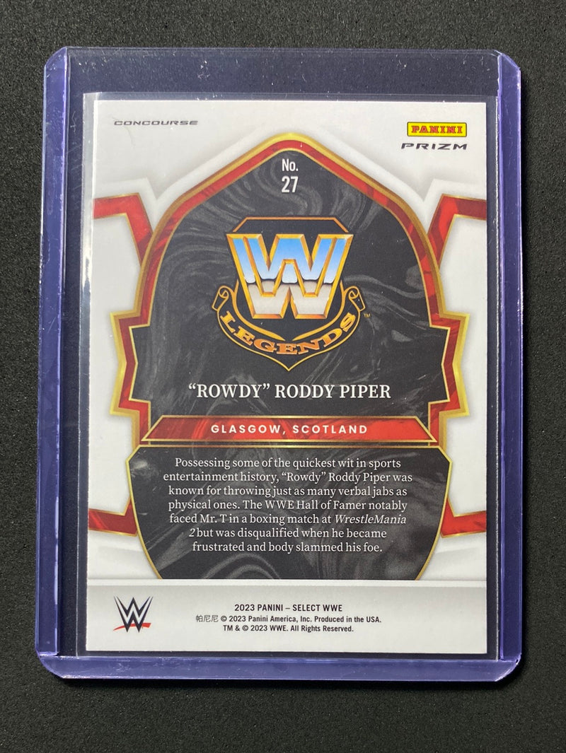 2023 Panini Select WWE "Rowdy" Roddy Piper Concourse Tri-Color