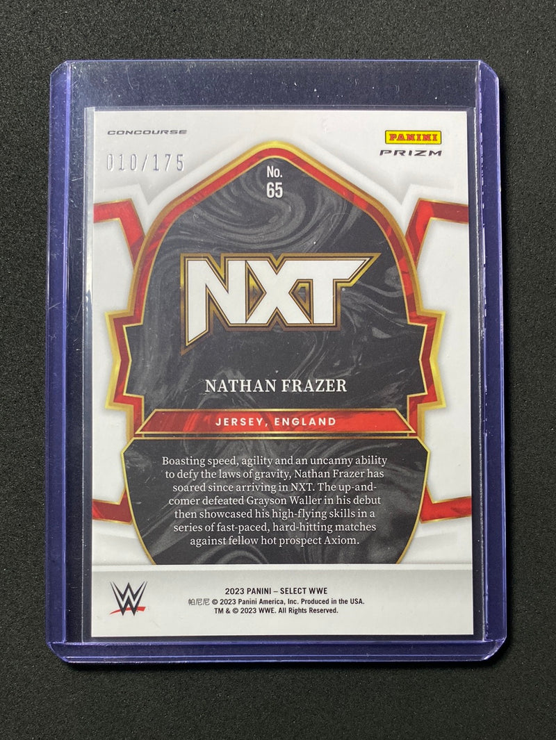 2023 Panini Select WWE Nathan Frazer Concourse Red 10/175
