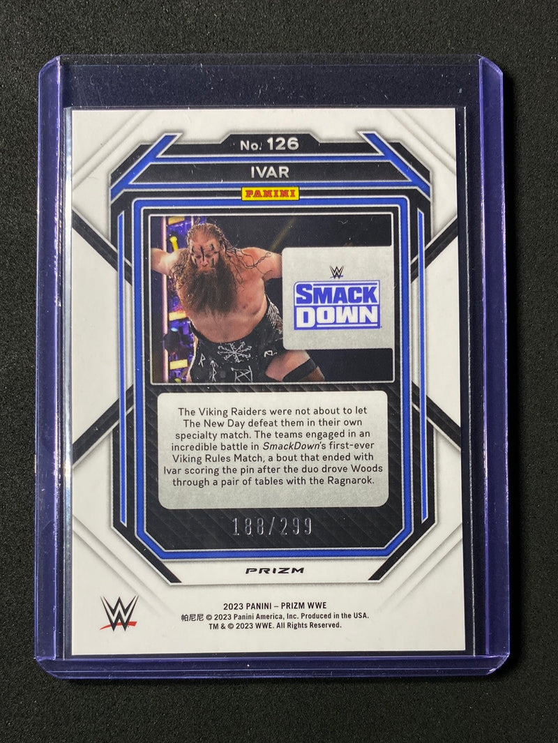 2023 Prizm WWE Ivar Red Prizm 188/299