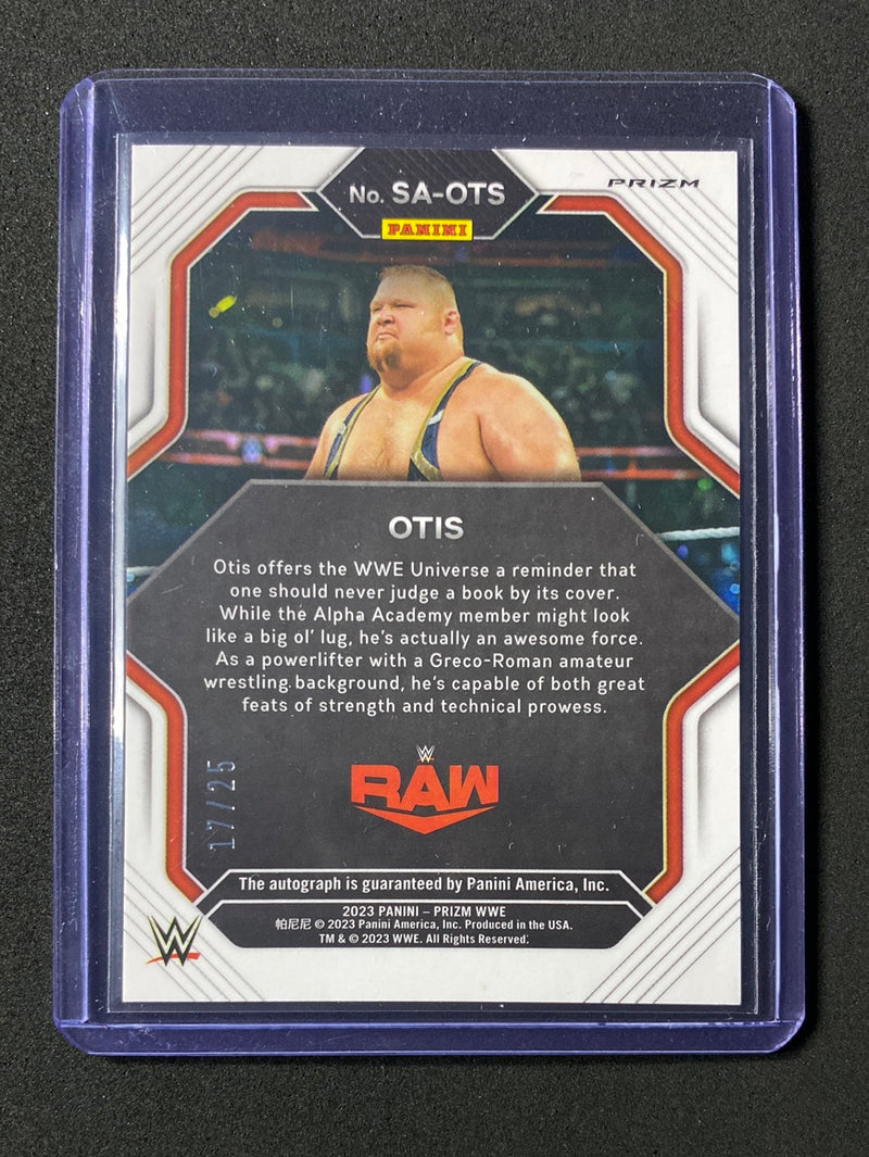 2023 Prizm WWE Otis Superstar Autographs Mojo 17/25