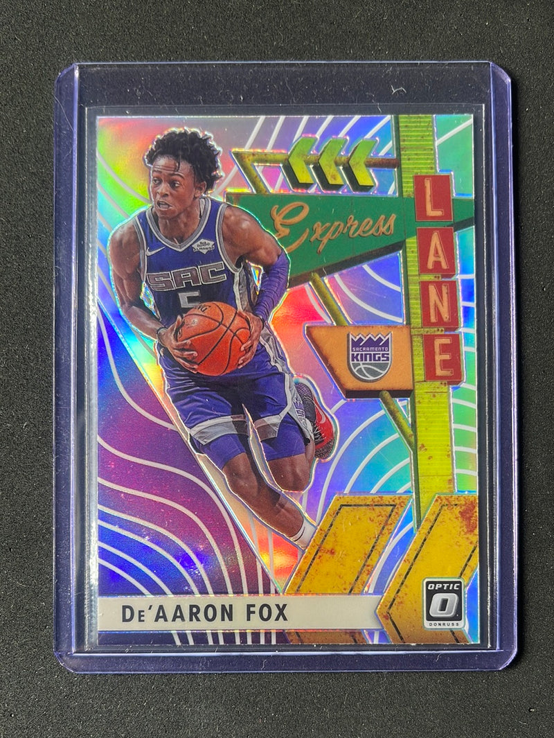 2019-20 Panini NBA Donruss Optic De'Aaron Fox Express Lane Holo