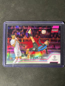 2021-22 Topps Stadium Club Chrome UEFA Champions League Noa Lang Pink/Red Electric Charge Refractor