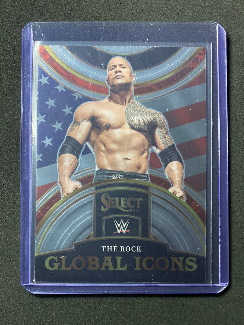 2023 Panini Select WWE The Rock Global Icons