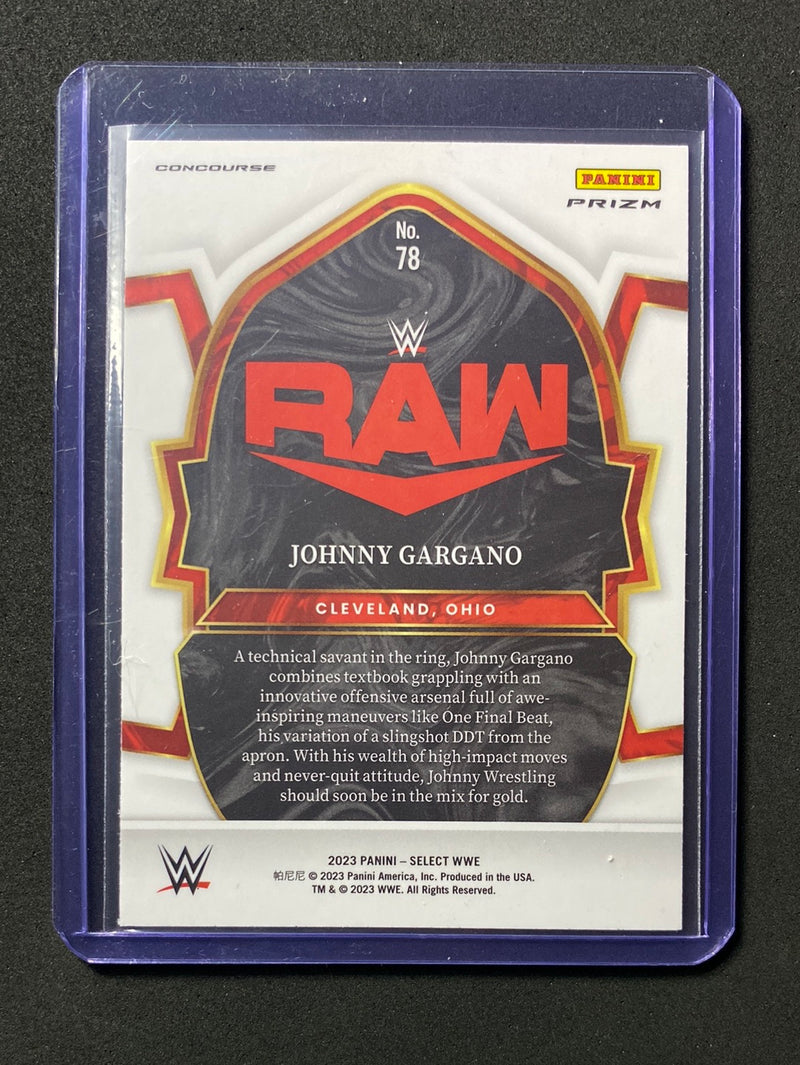 2023 Panini Select WWE Johnny Gargano Concourse Tri-Color