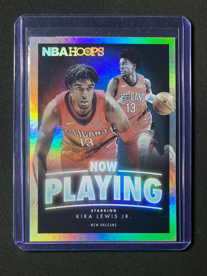 2020-21 Panini NBA Hoops Kira Lewis Jr Now Playing Holo