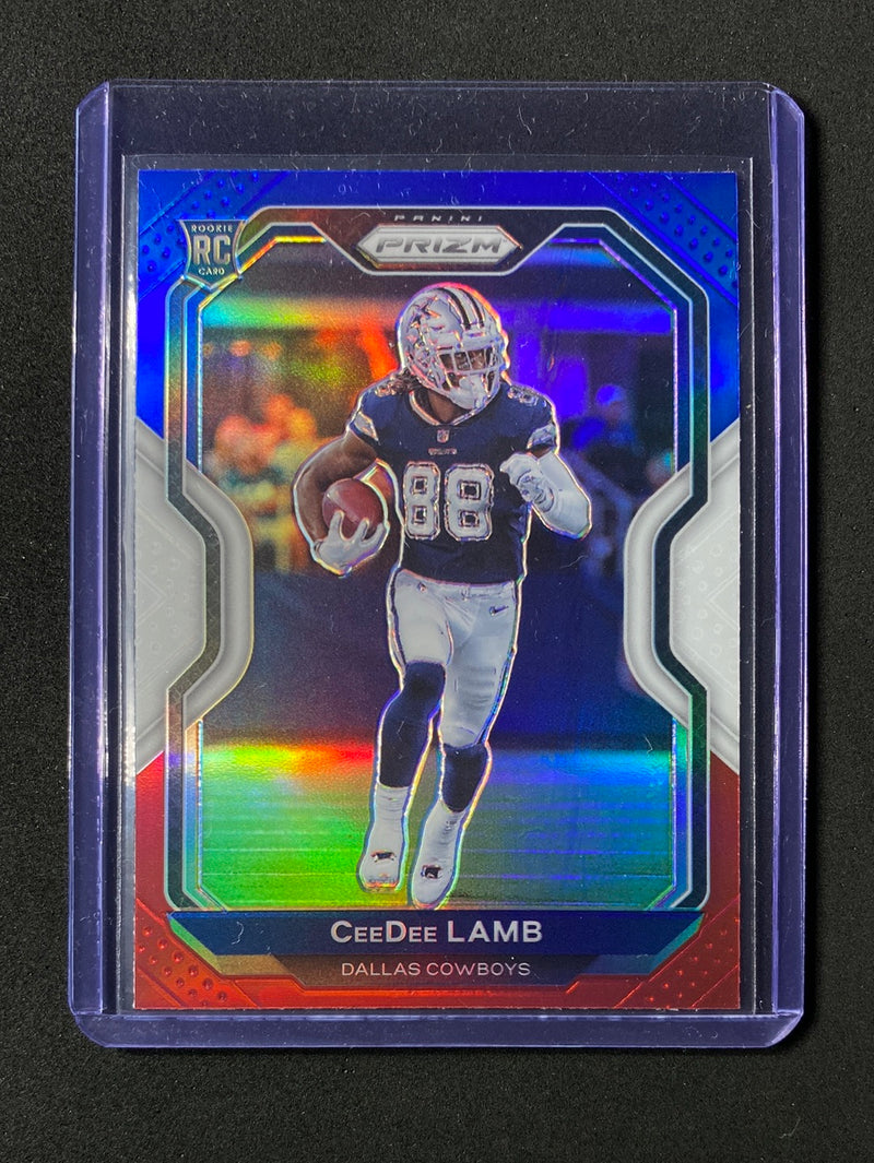 2020 Panini Prizm Football CeeDee Lamb Red White Blue