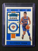 2019-20 Panini Contenders Allonzo Trier Game Ticket Green
