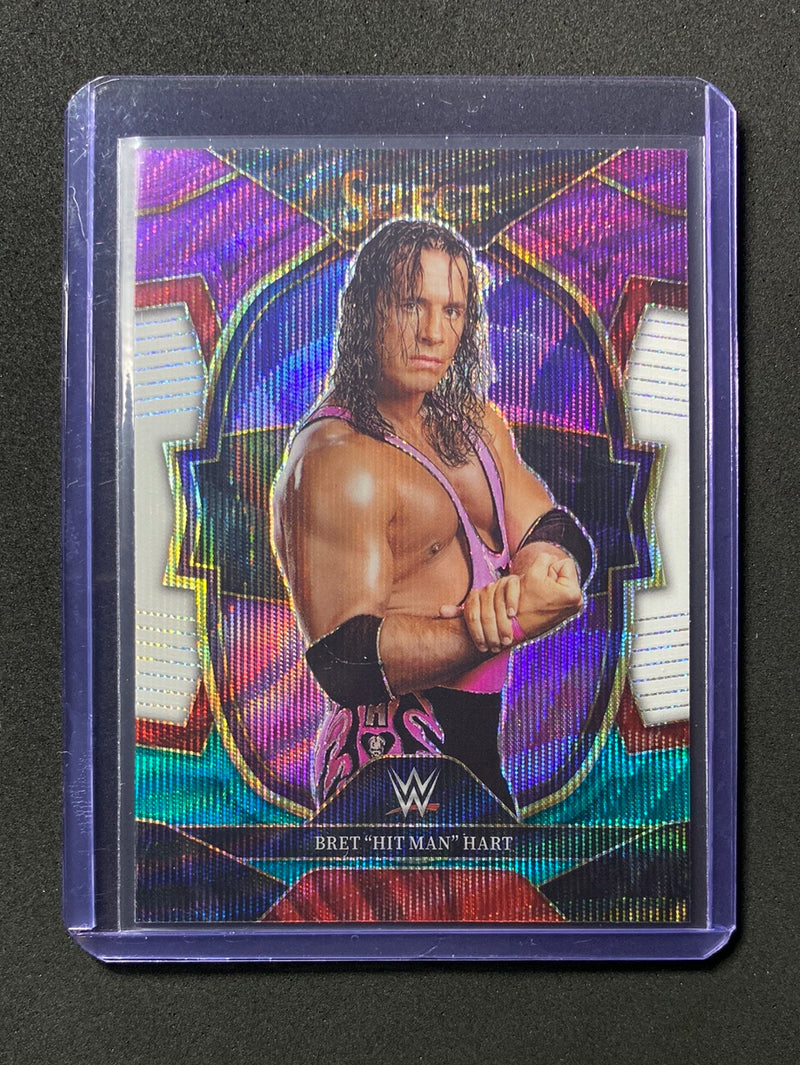 2023 Panini Select WWE Bret "Hit Man" Hart Concourse Tri-Color