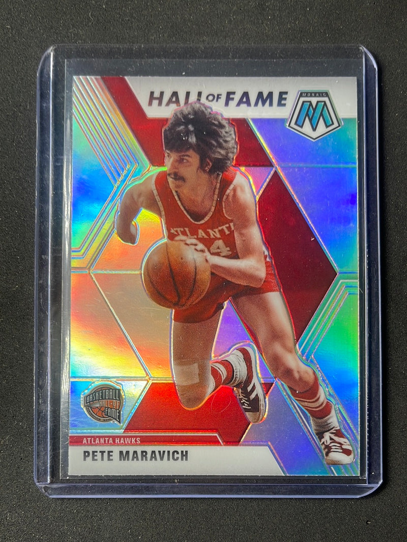 2019-20 Panini Mosaic Pete Maravich Hall Of Fame Silver