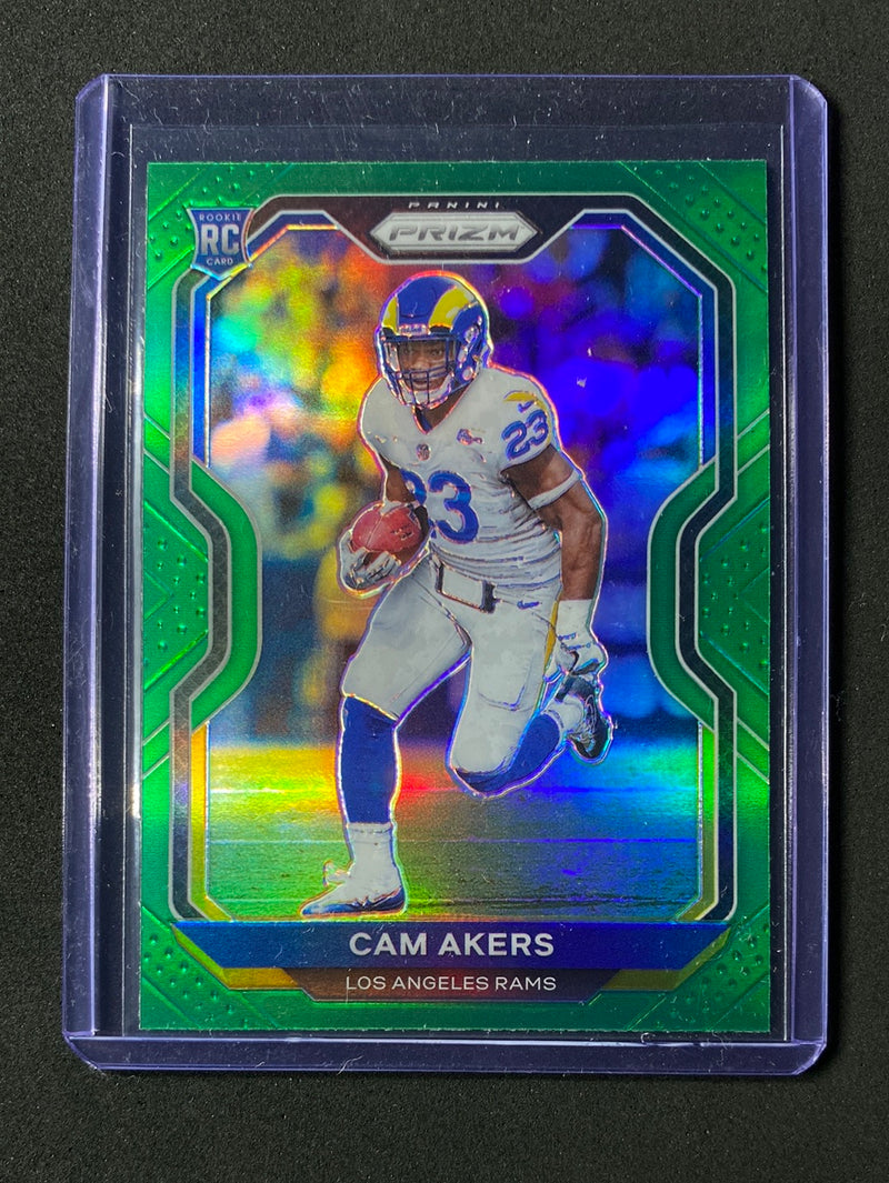 2020 Panini Prizm Football Cam Akers Green Prizm