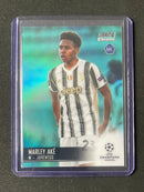2020-21 Topps Stadium Club UEFA Champions League Marley Ake Aqua Refractor 45/199