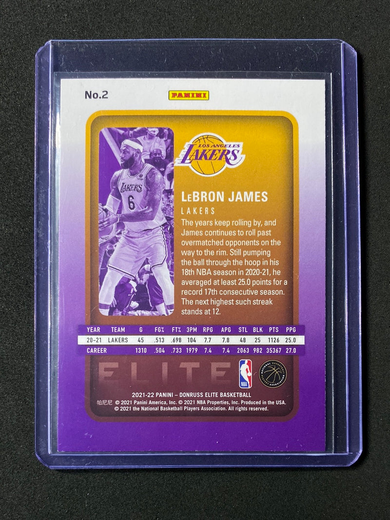 2021-22 Panini Donruss Elite Lebron James