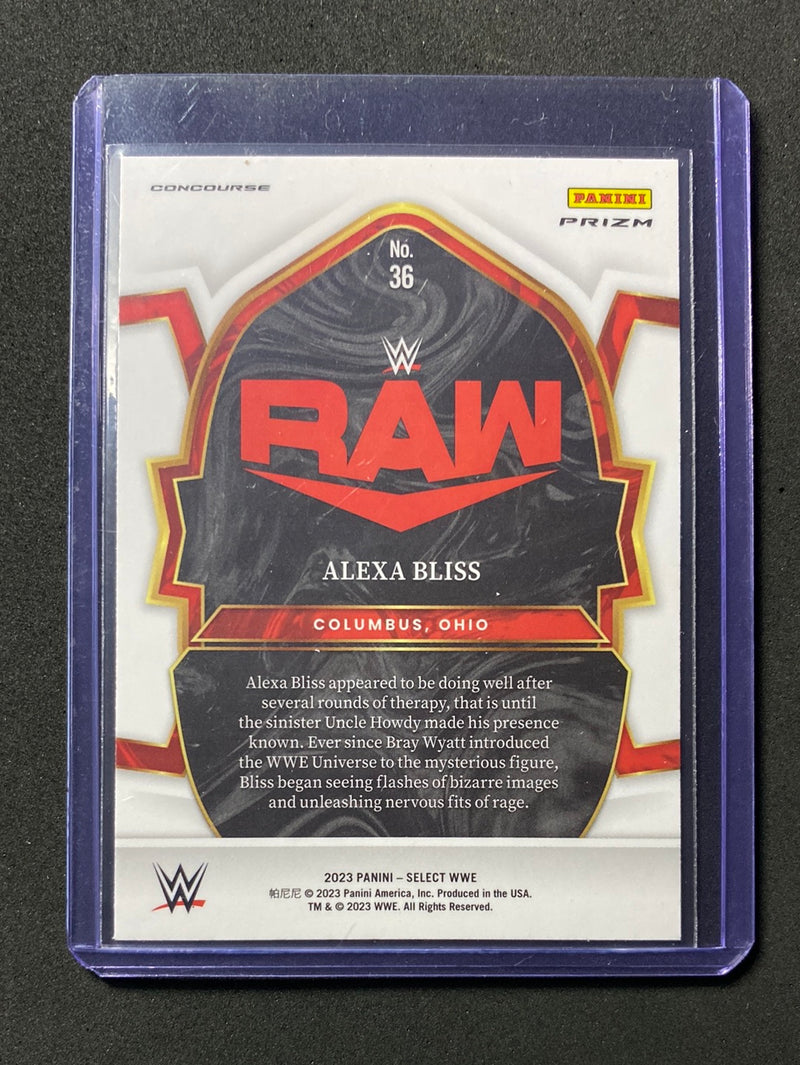 2023 Panini Select WWE Alexa Bliss Concourse Silver