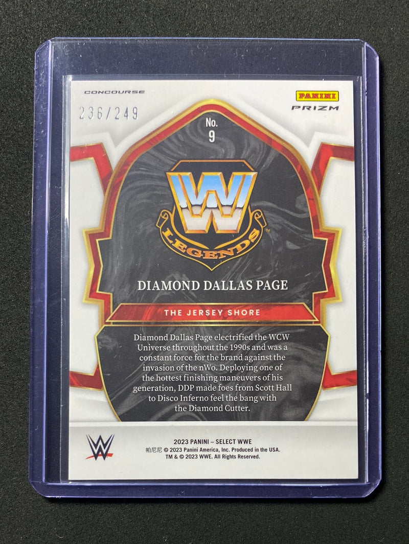 2023 Panini Select WWE Diamond Dallas Page Concourse Light Blue 236/249