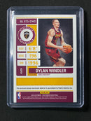 2019-20 Panini Contenders Dylan Windler Rookie Ticket Swatches