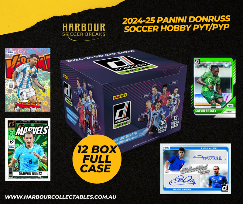 2024-25 Donruss Soccer Hobby PYT/PYP - 12 Box Full Case Break