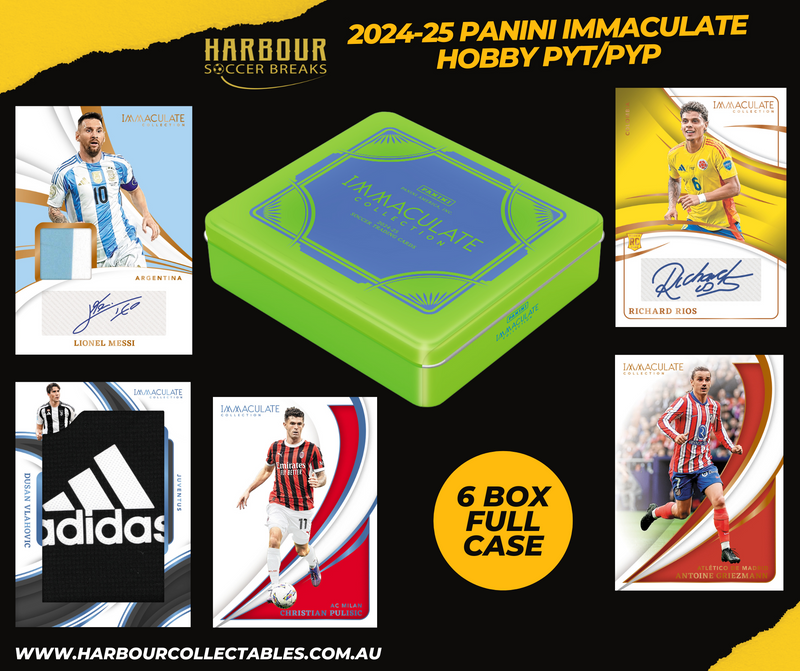 2024-25 Panini Immaculate Soccer HOBBY PYT/PYP - 6 Box Full Case Break
