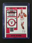 2019-20 Panini Contenders Kris Dunn Game Ticket Green