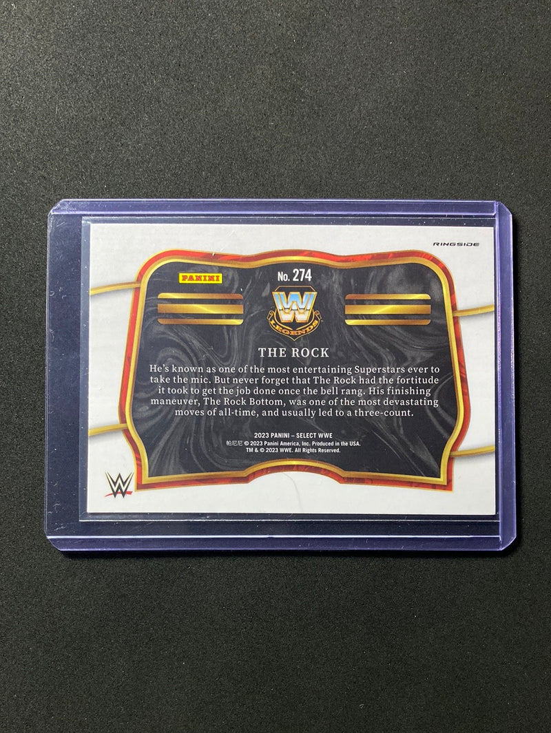 2023 Panini Select WWE The Rock Ringside