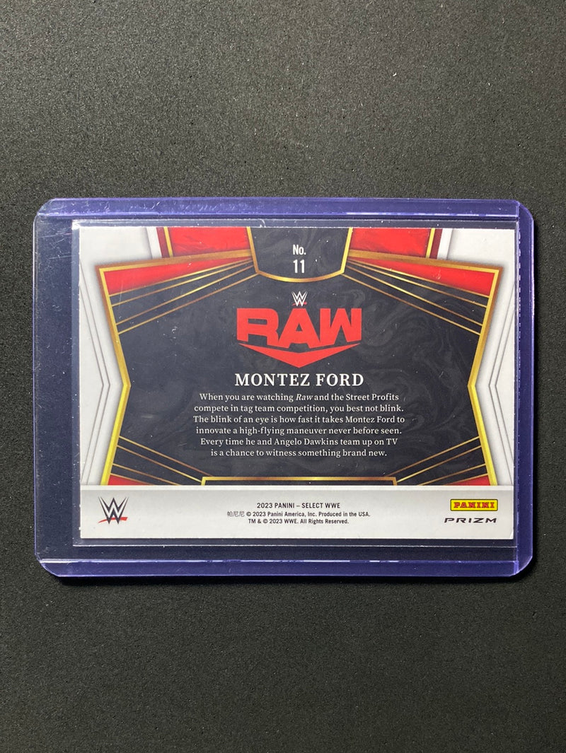 2023 Panini Select WWE Montez Ford Snapshots Silver