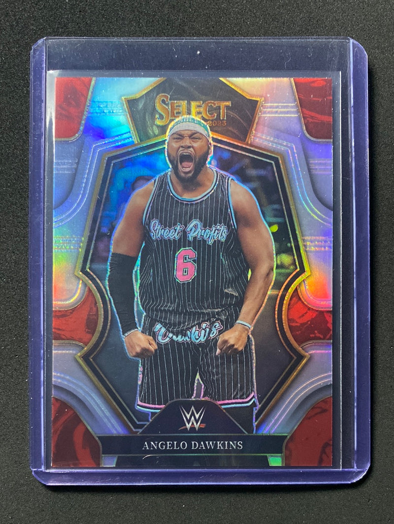 2023 Panini Select WWE Angelo Dawkins Premier Level Silver