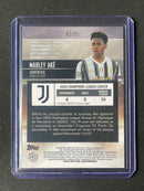 2020-21 Topps Stadium Club Chrome UEFA Champions League Marley Ake Green/Yellow Electric Refractor 42/75