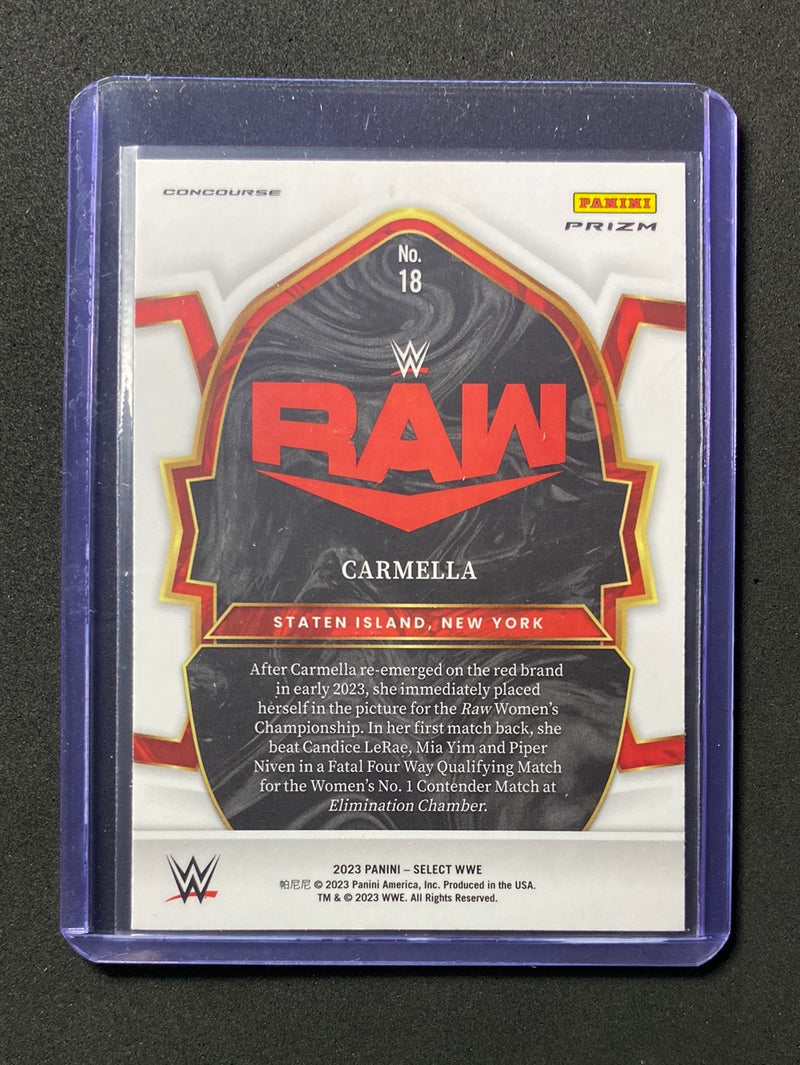 2023 Panini Select WWE Carmella Concourse Silver