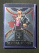 2023 Panini Select WWE Bret "Hit Man" Hart Global Icons
