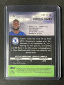2021-22 Topps Stadium Club Chrome UEFA Champions League Romelu Lukaku Aqua Wave Refractor 8/250