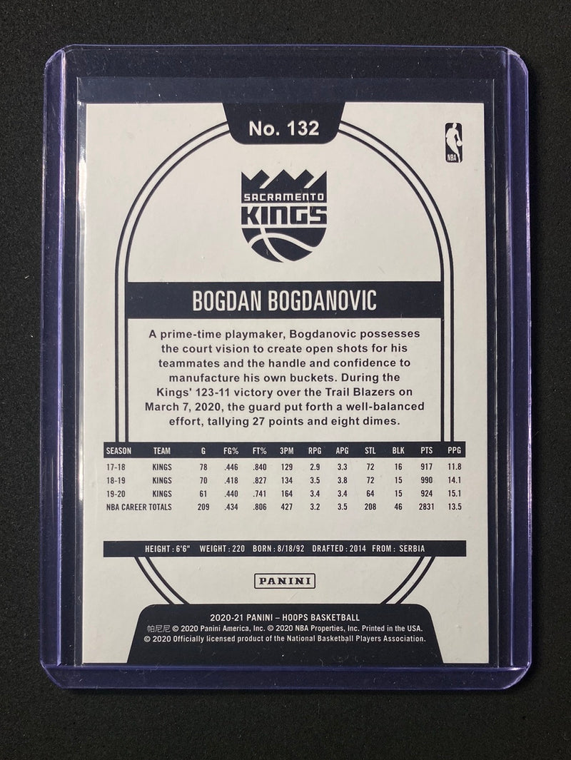 2020-21 Panini NBA Hoops Bogdan Bogdanovic Silver 77/199