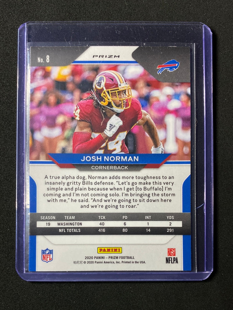 2020 Panini Prizm Football Josh Norman Red White Blue