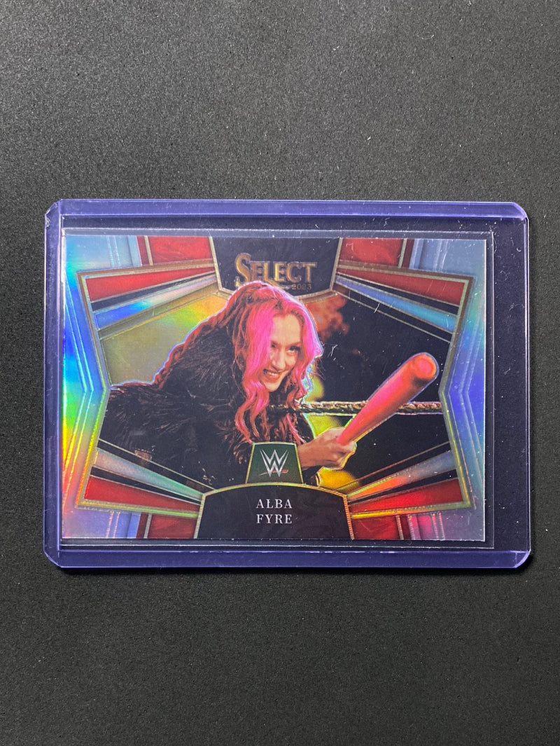 2023 Panini Select WWE Alba Fyre Snapshots Silver
