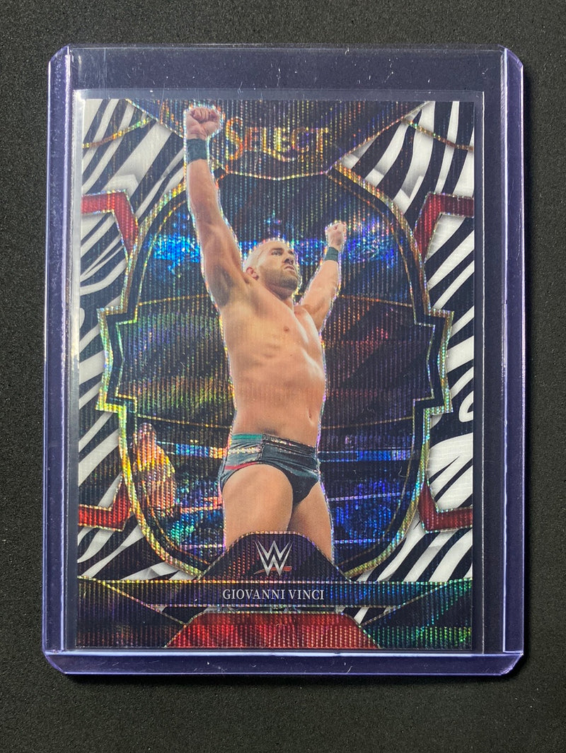 2023 Panini Select WWE Giovanni Vinci Concourse Zebra