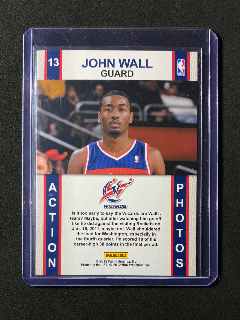 2011-12 Panini NBA Hoops John Wall Action Shots