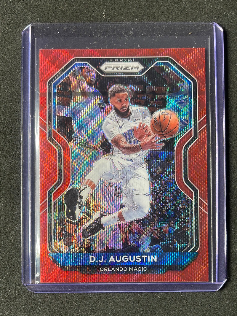 2020-21 Panini Prizm D.J. Augustin Ruby Wave
