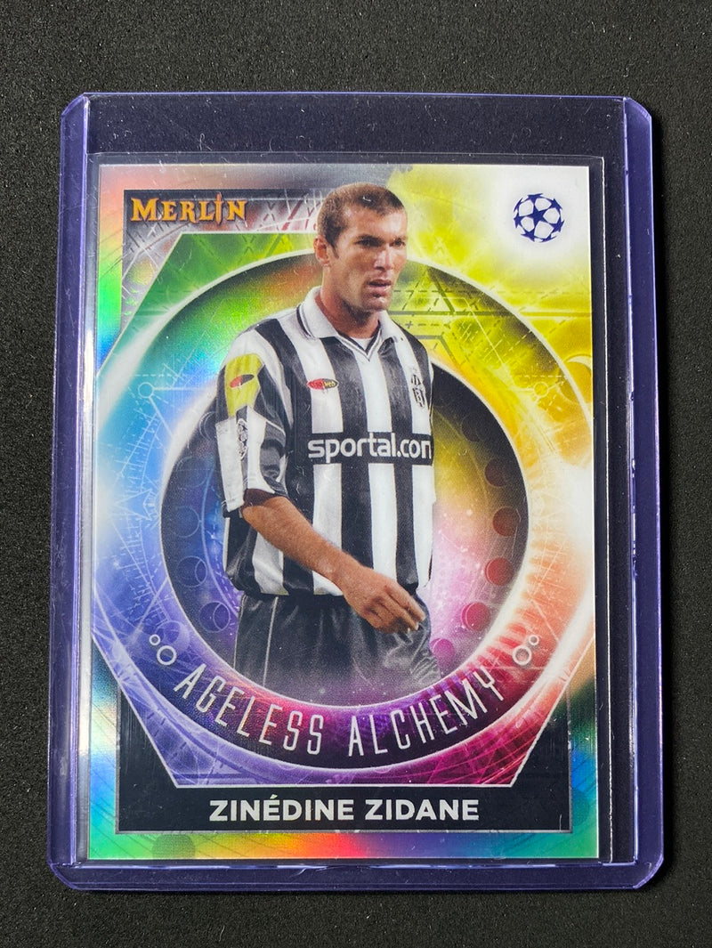 2022-23 Topps Merlin Chrome UEFA Zinedine Zidane Ageless Alchemy