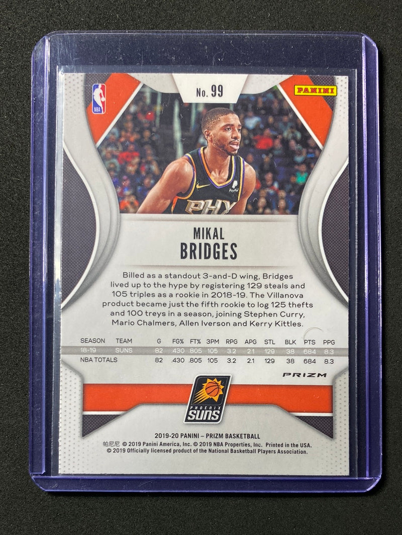 2019-20 Panini Prizm Basketball Mikal Bridges Red White Blue
