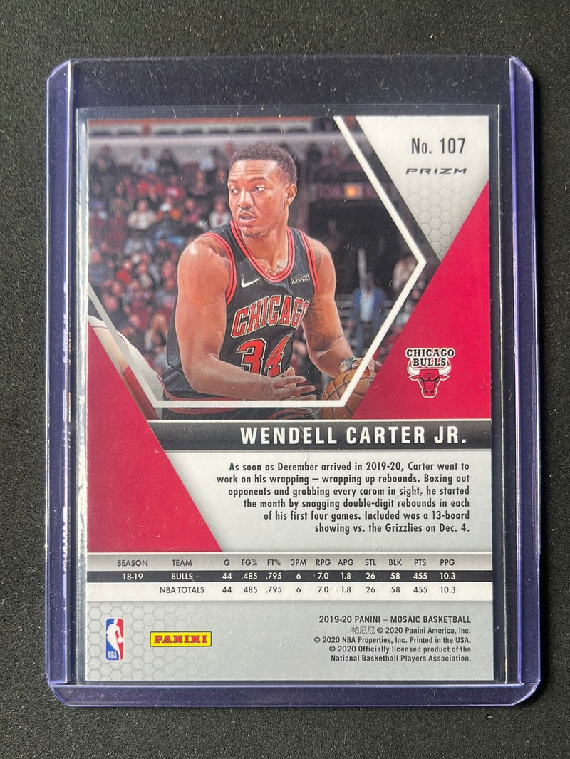 2019-20 Panini Mosaic Wendell Carter JR. Green