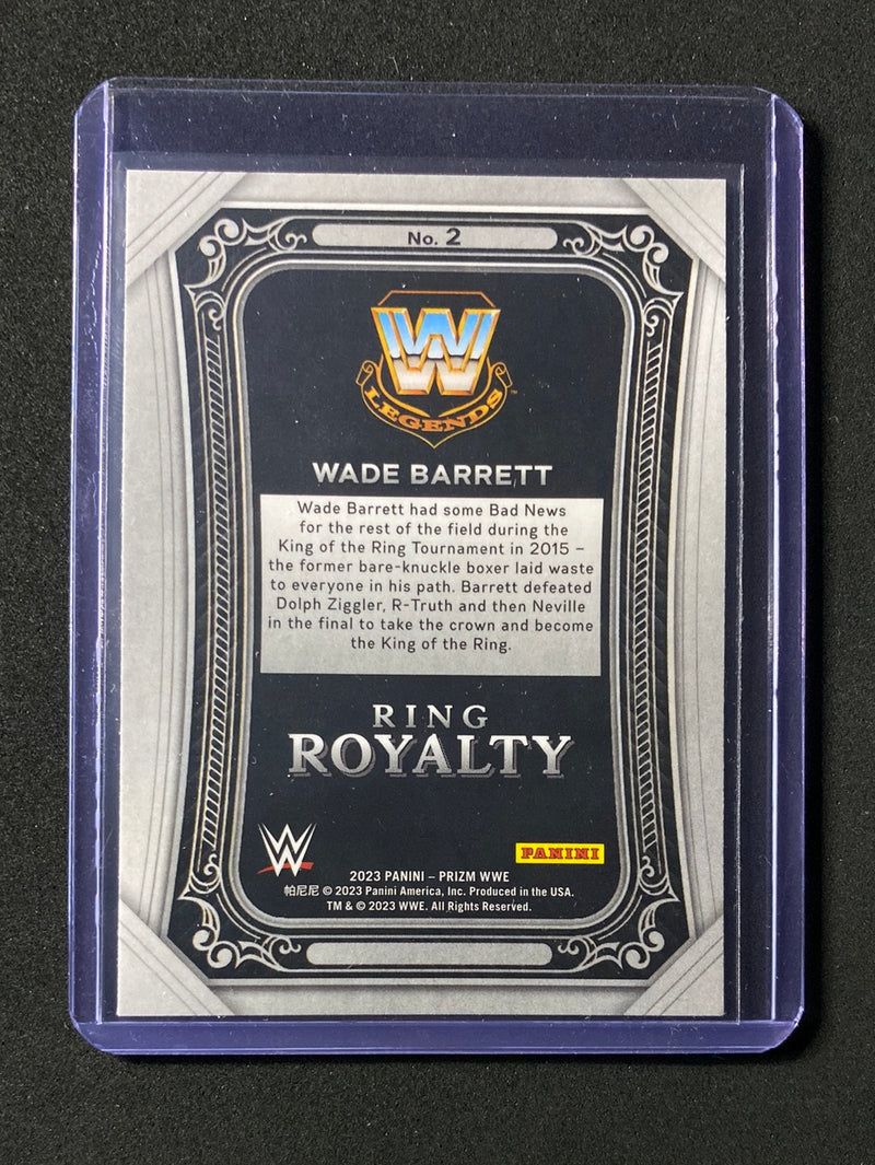 2023 Prizm WWE Wade Barrett Ring Royalty
