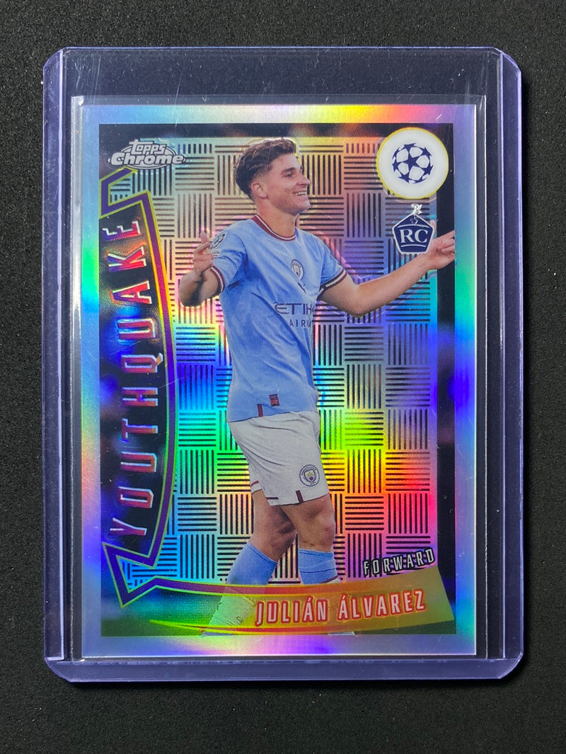 2022-23 Topps Chrome UEFA Julian Alvarez Youthquake