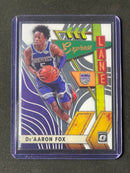 2019-20 Panini NBA Donruss Optic De'Aaron Fox Express Lane