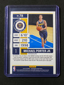 2019-20 Panini Contenders Michael Porter Jr Game Ticket Green