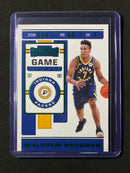 2019-20 Panini Contenders Malcolm Brogdon Game Ticket Green