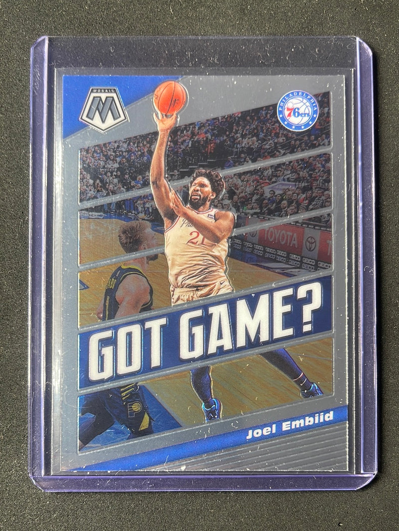 2019-20 Panini Mosaic Joel Embiid Got Game?