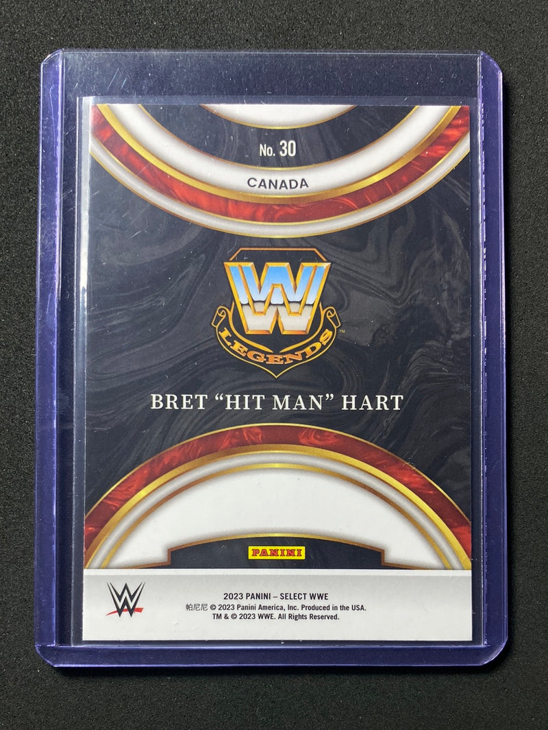 2023 Panini Select WWE Bret "Hit Man" Hart Global Icons
